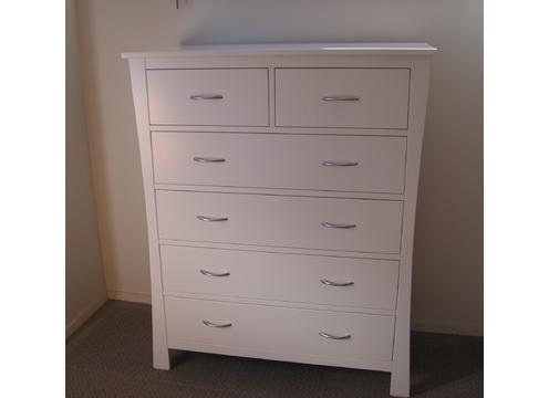 product image for Maddison Five Tier Split Chest White Lacquer
