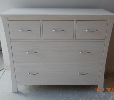 image of Five Drawer Chest WhiteWash